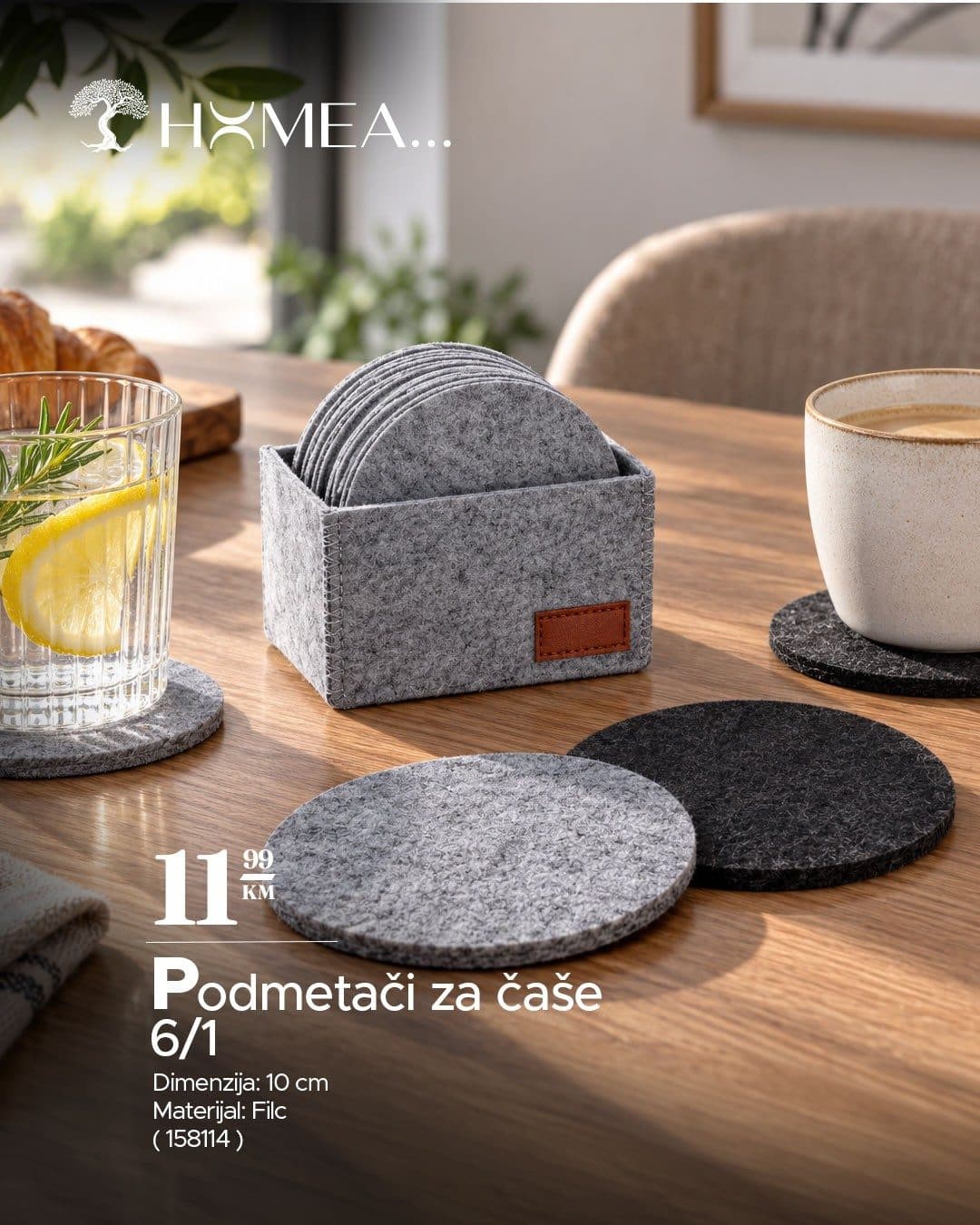 Podmetači za čaše 6/1