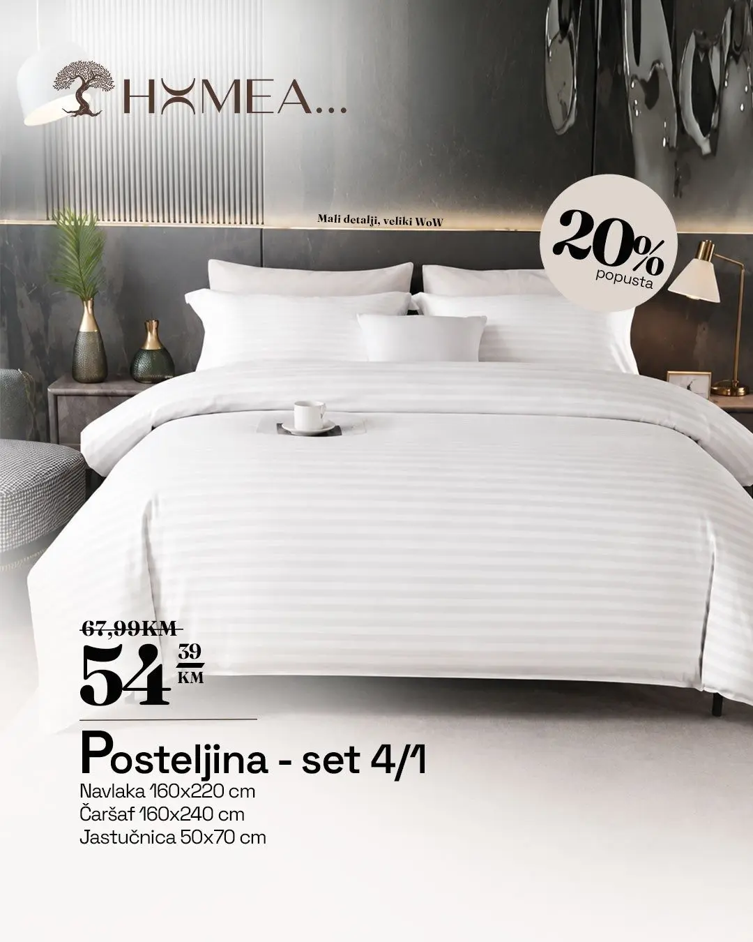 Posteljina - set 4/1 s navlakom